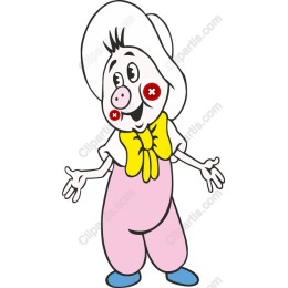 Cheerful Cartoon Clown