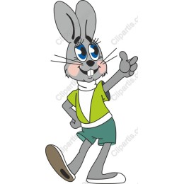 Charming Cartoon Rabbit