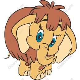 Playful Cartoon Elephant