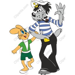 Charming Rabbit and Wolf Sailor