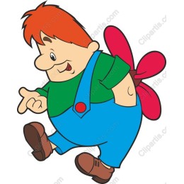 Cheerful Boy with Propeller