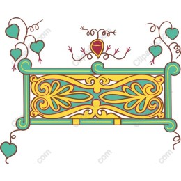 Vibrant Ornate Decorative Frame