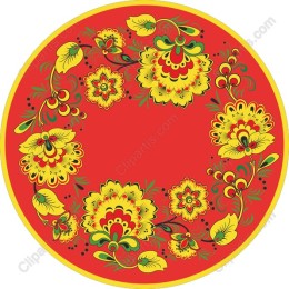 Vibrant Floral Circle