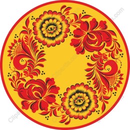 Vibrant Floral Circle
