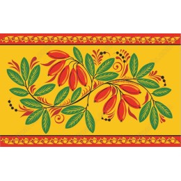 Vibrant Floral in Red and Green