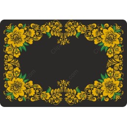 Vibrant Floral Border