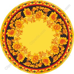 Vibrant Floral Round