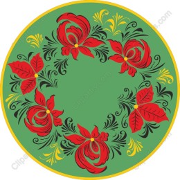 Vibrant Floral Circle