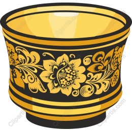 Ornate Golden Floral Cup