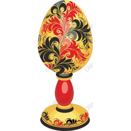 Ornate Floral Egg