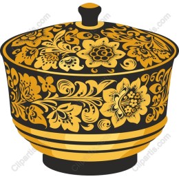 Exquisite Gold Floral Bowl