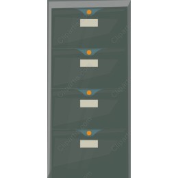 Modern Four-Drawer File Cabinet