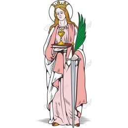 Saintly Figure in and