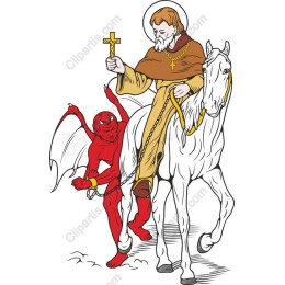 Saintly Triumph: of the Saint on Horse with Captive Devil
