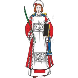 Saintly Figure in and