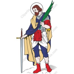Valiant Hero with Sword and Palm Frond