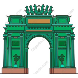 Majestic Green Triumphal Arch
