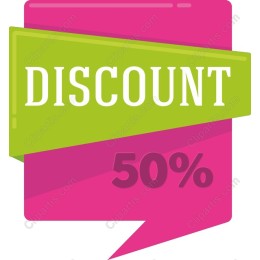 50% Discount Badge