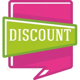 Vibrant Discount Label
