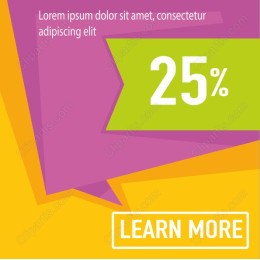 Vibrant 25% Discount Promotion