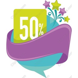 50% Discount Badge