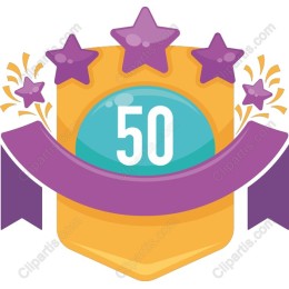 50 Achievement Badge