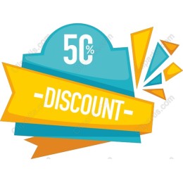 50% Discount Badge
