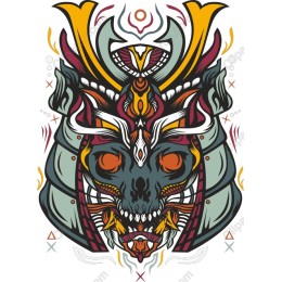 Vibrant Skeletal Warrior