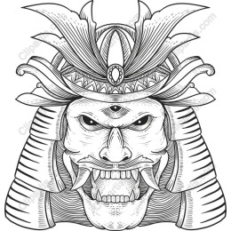 Fierce Samurai Mask