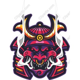 Vibrant Samurai Helmet