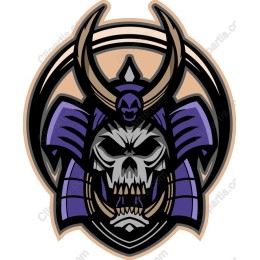Fierce Samurai Skull