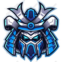 Samurai Helmet - Fierce Warrior Clipart