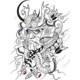 Fierce Samurai Warrior