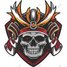 Fierce Samurai Skull