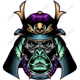 Fierce Samurai Gorilla