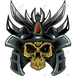 Fierce Samurai Skull