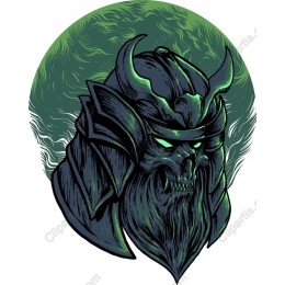 Dramatic Warrior Skull
