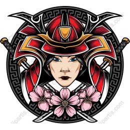 Fierce Samurai Woman work