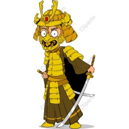 Whimsical Samurai Warrior