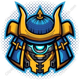 Futuristic Samurai Helmet