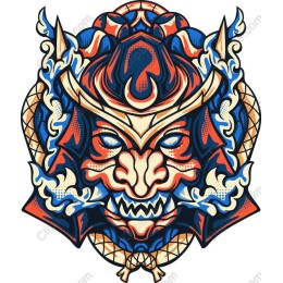 Vibrant Demon Mask