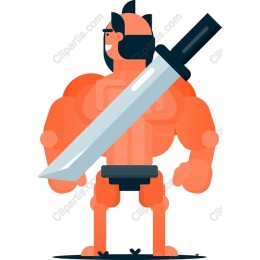 Dynamic Muscular Warrior
