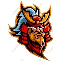 Fierce Samurai Helmet Warrior