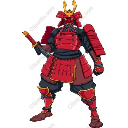 Red Samurai Warrior