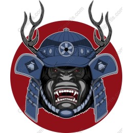 Fierce Samurai Gorilla