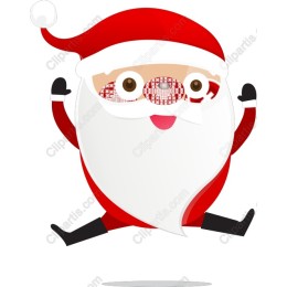 Jolly Santa Claus Jumping