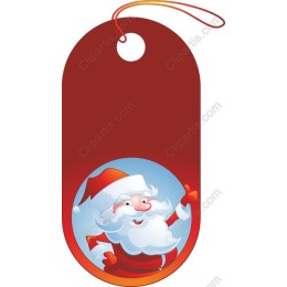 Santa Claus Holiday Tag