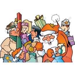 Festive Santa Claus Celebration
