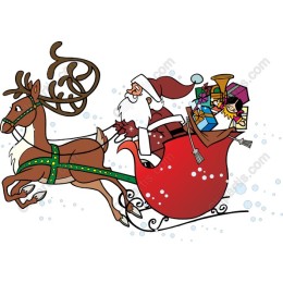 Santa and Reindeer Christmas
