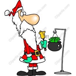 Whimsical Santa Claus Money Pot